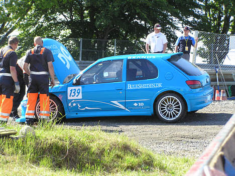 Morten Troelsen og Peugeot'en så ikke det ternede flag denne weekend.